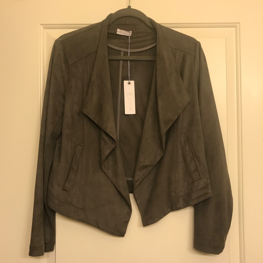 Suede taupe gentle fawn jacket! NWT